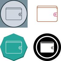 Unique Wallet Icon Design vector