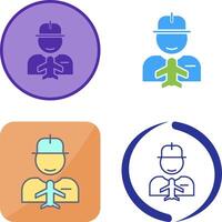 Worker Icon Design vector