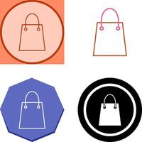 Unique Shopping Bag Icon Design vector