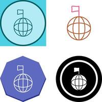 Unique Global Signals Icon Design vector