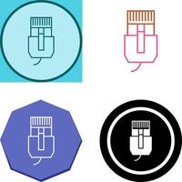 Unique Internet Cable Icon Design vector