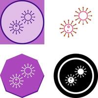 Unique Virus Icon Design vector