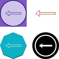 Unique Left Arrow Icon Design vector