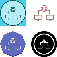Unique Internet Connectivity Icon Design vector
