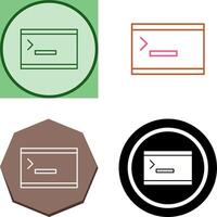 Unique Console Icon Design vector
