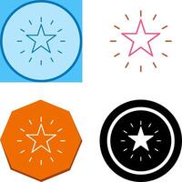 Unique Star Icon Design vector