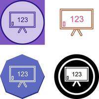 Unique Classroom Board Icon Design vector