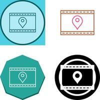 Unique Location Web Advertising Icon Design vector