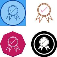 Unique Quality Control Icon Design vector