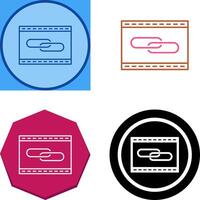 Unique Link Optimization Icon Design vector
