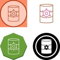 Unique Database Management Icon Design vector