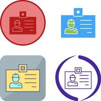 Identity Card Icon Design vector