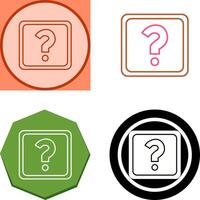 Unique Question Mark Icon Design vector