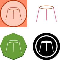 Unique Stool Icon Design vector