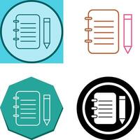 Unique Notepad Icon Design vector