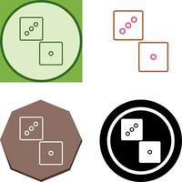 Unique Dice Icon Design vector