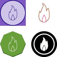 Unique Fire Icon Design vector