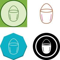 Unique Water Bucket Icon Design vector
