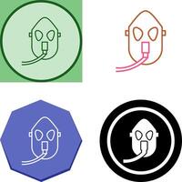 Unique Oxygen Mask Icon Design vector