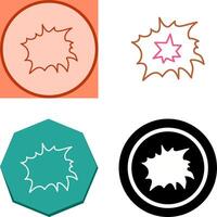 Unique Explosion Icon Design vector