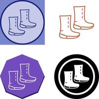 Unique Boots Icon Design vector