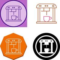 Unique Coffee Machine Icon Design vector