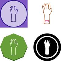 Unique Gloves Icon Design vector