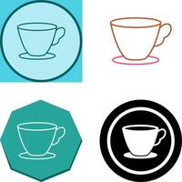 Tea Cup Icon Design vector