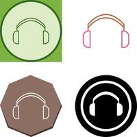 diseño de icono de auriculares vector