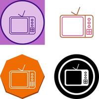 televisión conjunto icono diseño vector