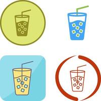 Cold Drink Icon Design vector