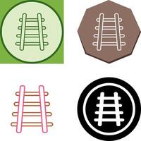 Train Tracks Icon Design vector