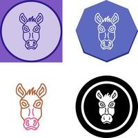 Donkey Icon Design vector