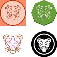 leopardo icono diseño vector