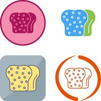 Toast Icon Design vector