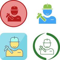 Worker Icon Design vector