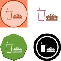 Unique Lunch Icon Design vector