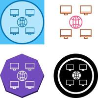 Unique Company Network Icon Design vector