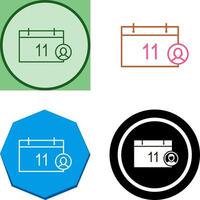 Unique Event Management Icon Design vector