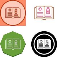 Medical Book Icon Design vector