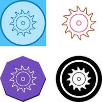 Saw Blade Icon Design vector