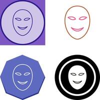 Ancient Face Mask Icon Design vector