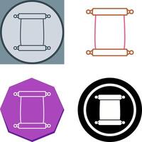 Scroll of Paper Icon Design vector