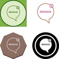 Message Bubbles Icon Design vector