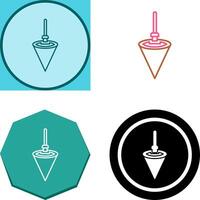 Plumb Bob Icon Design vector