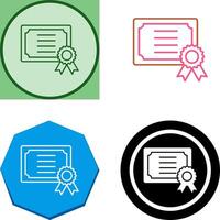 Certificate Icon Design vector