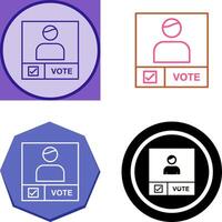 Candidate Banner Icon Design vector