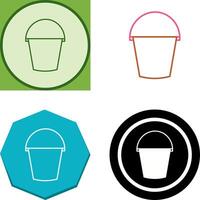 Water Bucket Icon Design vector