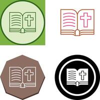 Biblia icono diseño vector