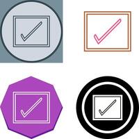 Checkbox Icon Design vector